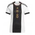 Germany Leon Goretzka #8 Replica Home Shirt Ladies World Cup 2022 Short Sleeve